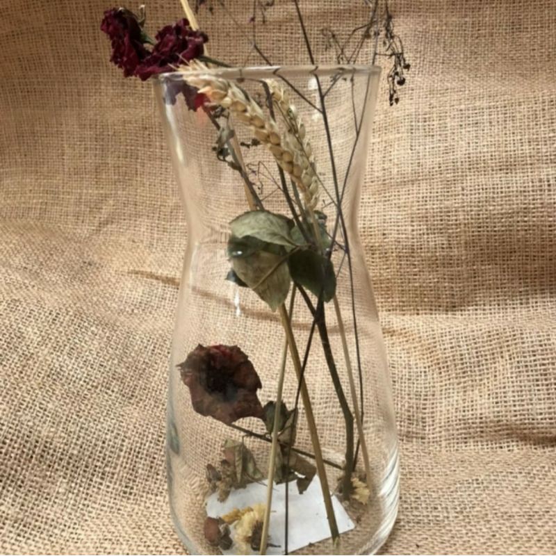 Vas Bunga Kaca Bening / Pot Ikan Cupang