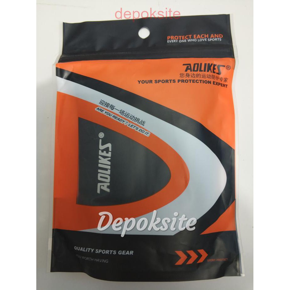 2 Pcs Aolikes 7929 Pelindung Lutut Knee Pad Patella Nyeri Lutut Bracer - Dua Buah- All Size