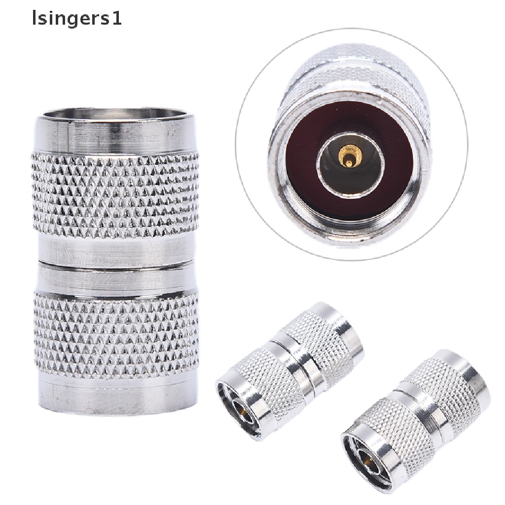 (lsingers1) 2pcs Adapter Konektor Coaxial RF Male Ke N Male