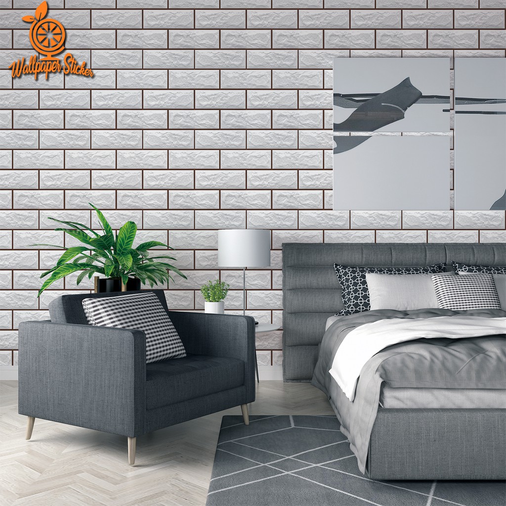 Wallpaper  Dinding Dekorasi rumah wallpaper stiker premium Stiker Hiasan kamar tidur 45cm x 9m