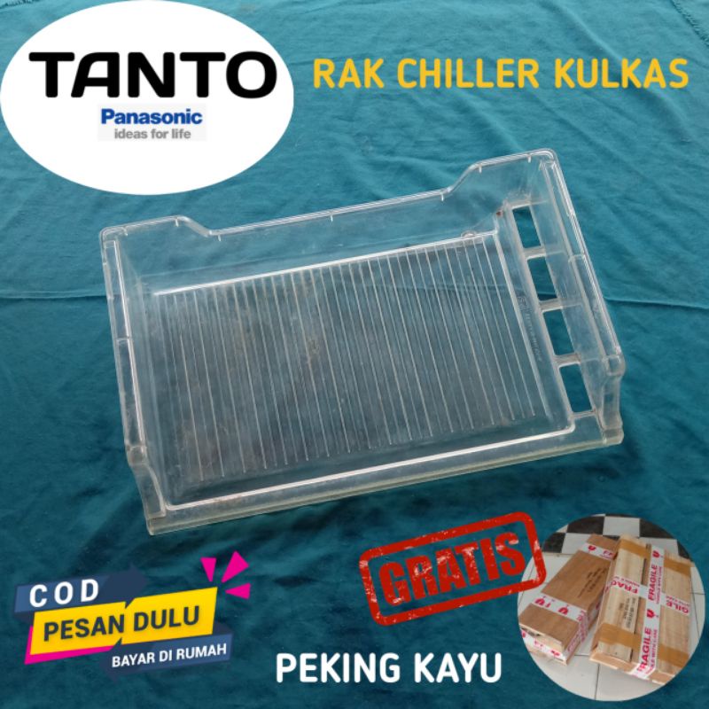 RAK PENAMPUNG AIR RAK CHILLER KULKAS TANTO PANASONIC ORIGINAL TYPE LAMA