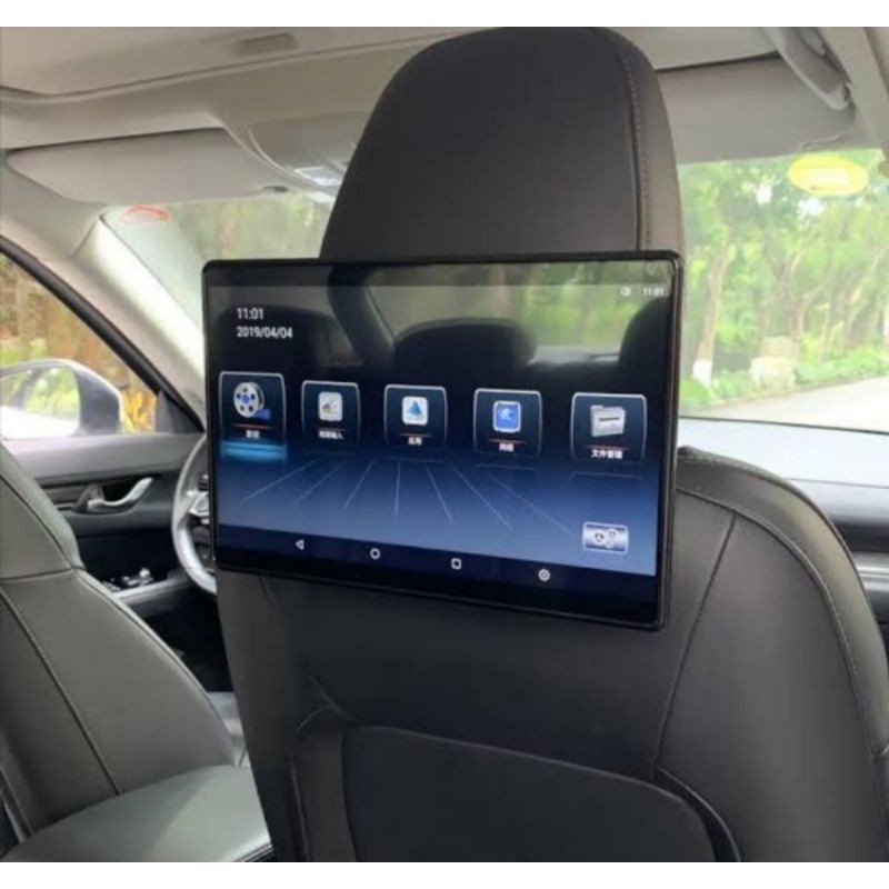 Paket tv monitor jok headrest android 10 sepasang wifi garansi 1 tahun