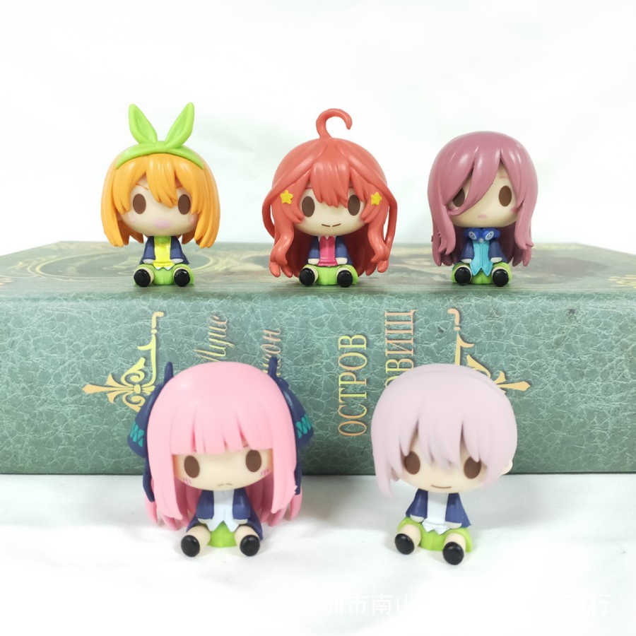 5 Pcs/set Figure The Quintessential Quintuplets Action Figure Anime Gotoubun No Hanayome