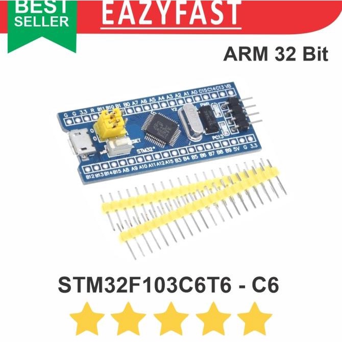 STM32 F103 C6 Bluepill STM32F103C6T6 ARM Cortex STM 32 Bit Nano Micro efst90 Murah