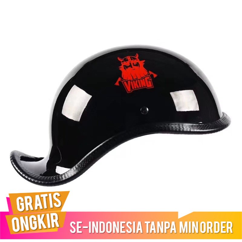 Helm Retro  Sama Retro Harley Motor Helm Setengah Helm Ekor