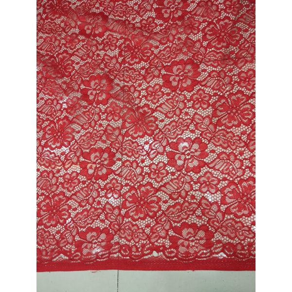 KAIN BRUKAT LACE GLITTER PREMIUM/BROKAT LACE Glitter  Motif  BUNGA CANTIK bahan brokat Glitter per s