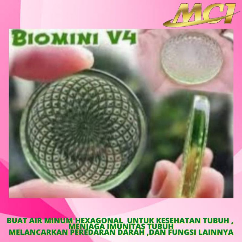 (READY SIAP KIRIM) ORI MCI BIOMINI BIOGLASS MINI TERBARU VERSI 4 BUAT AIR HEXAGONAL KESEHATAN KELUAR
