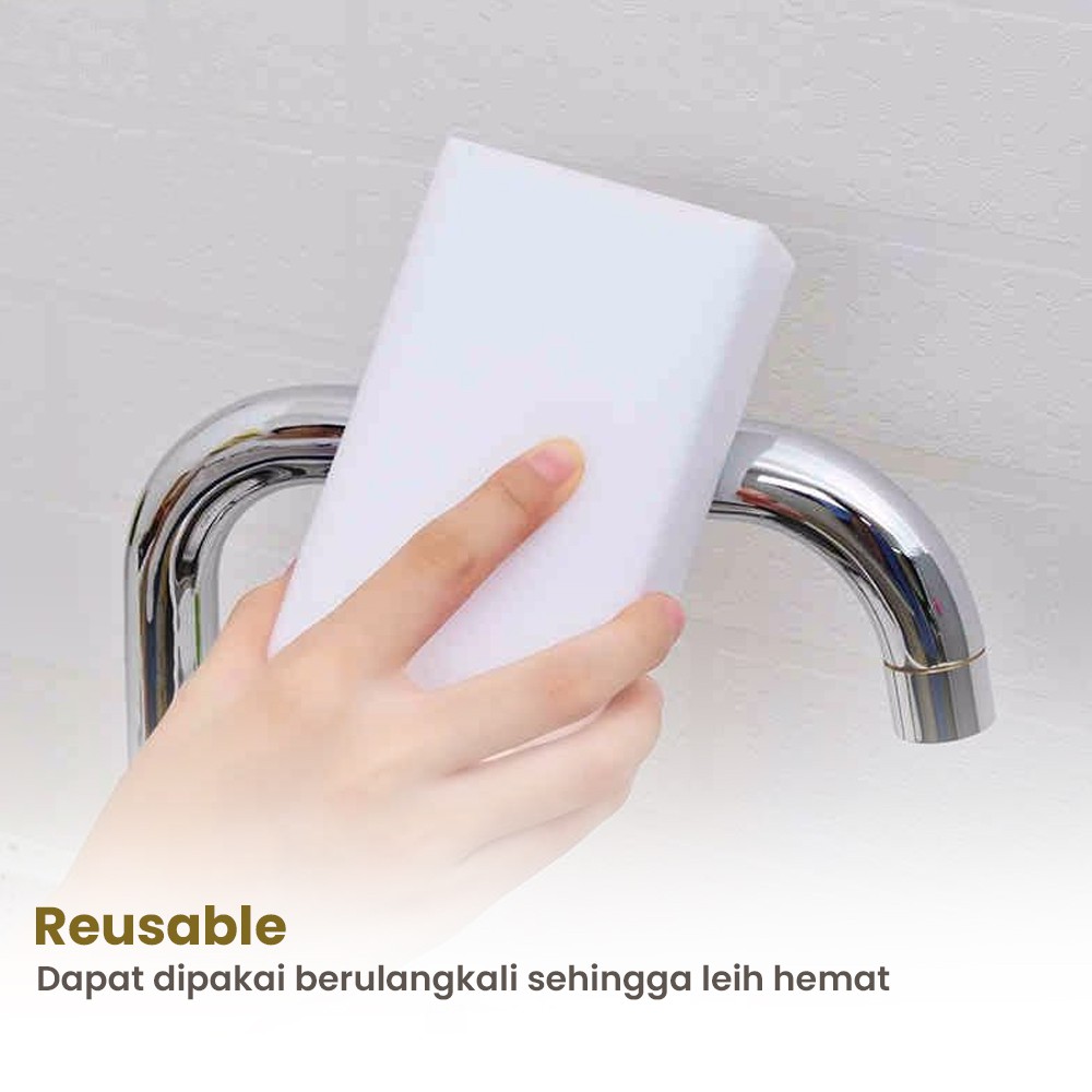 Spons Melamin Pembersih Perabotan Anti Debu Reusable