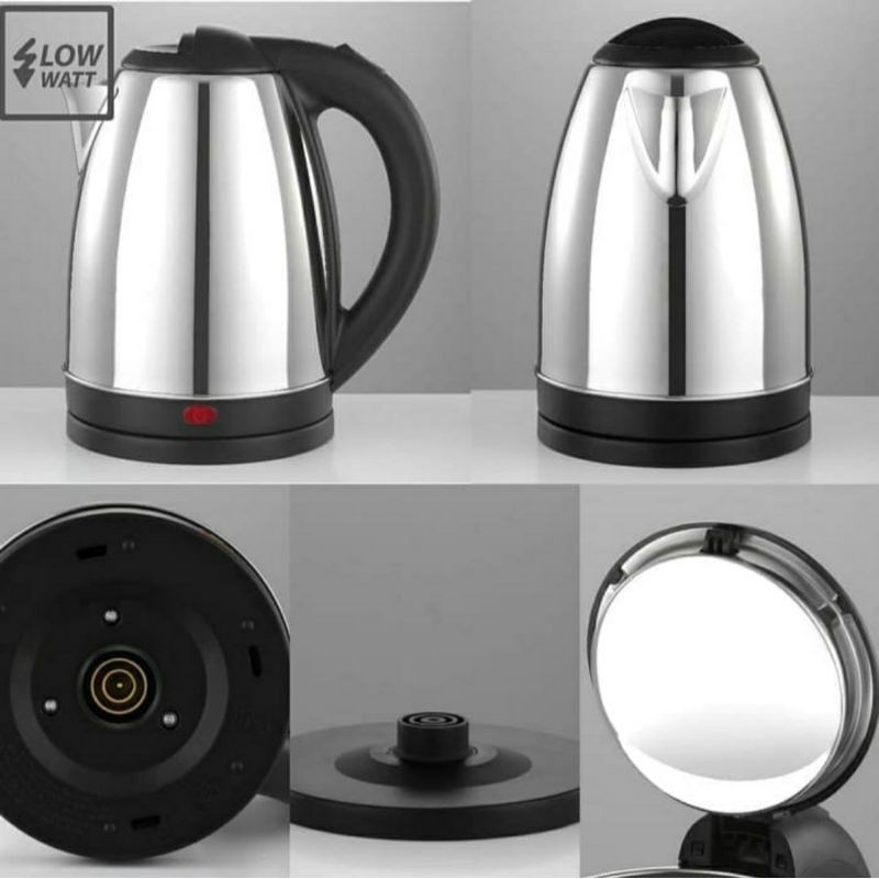 IDEALIFE Kettle Listrik Kapasitas 1,8 Liter Low Watt IL-110 - Teko Listrik Stainless Steel