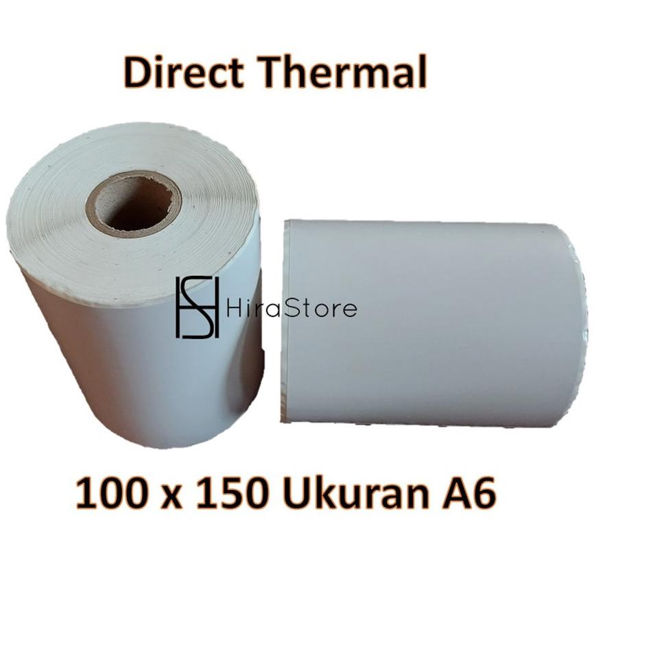 

New - Kertas Thermal Label Bare 250 pcs ukuran A6 100 x 150 mm .,