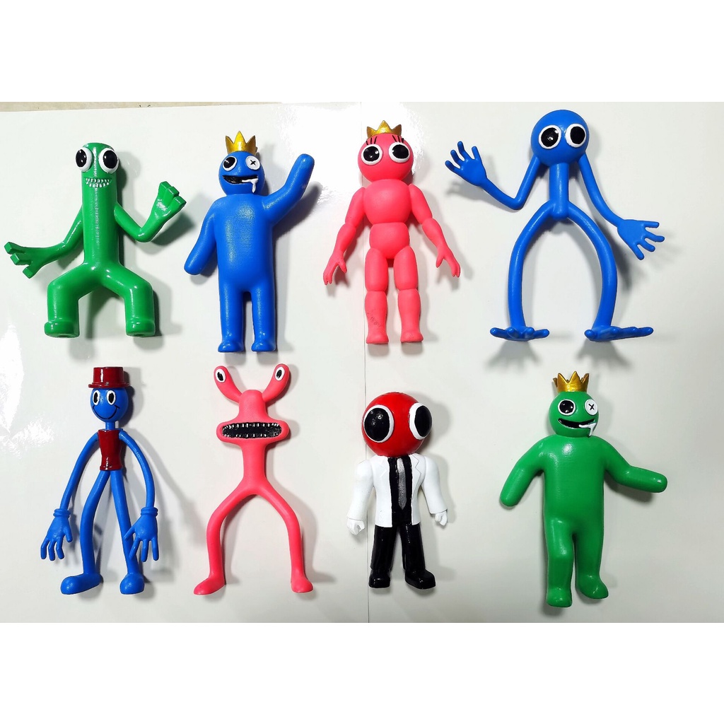 12pcs / set Mainan Action Figure Model Anime Roblox Rainbow Friends Untuk Dekorasi Kue