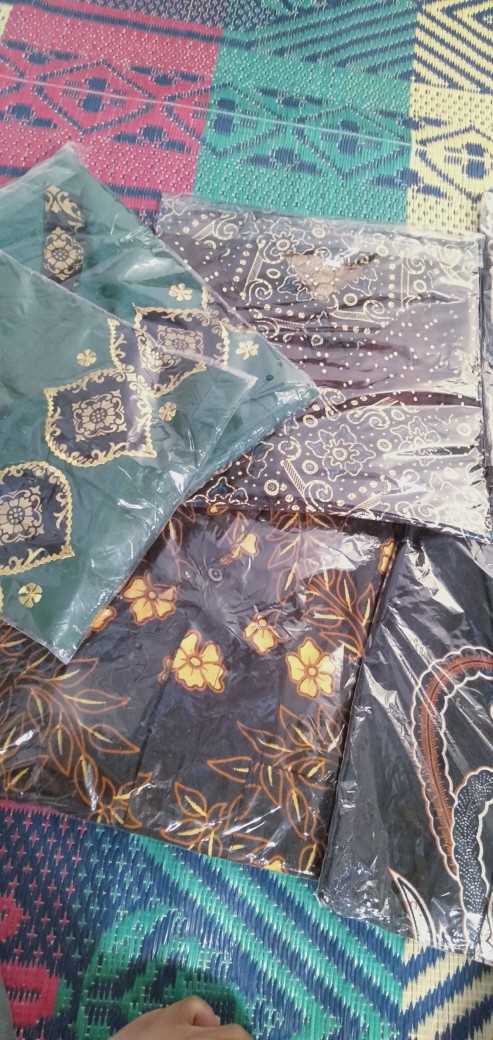 Bswart Batik Hrb026 Kenongo Hem Pendek Padi Pekalongan M L Xl Xxl Batik Pria Murah Modern Grosir-hem