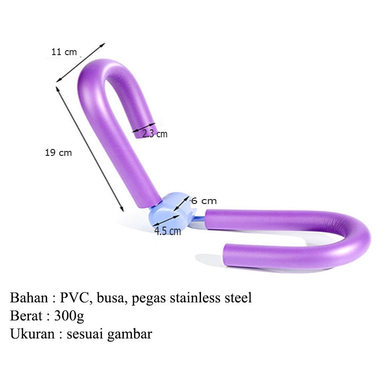 Alat Fitness Latihan Otot Paha Lengan Kaki Pinggul Tangan Hand Leg Arm Trainer Olahraga Gym Sit up Yoga