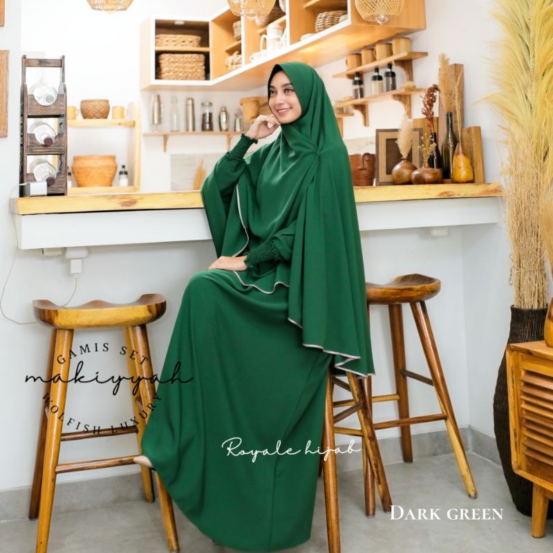 Makiyah syari XXL -XXXL gamis jumbo gamis akhwat gamis cadar tali