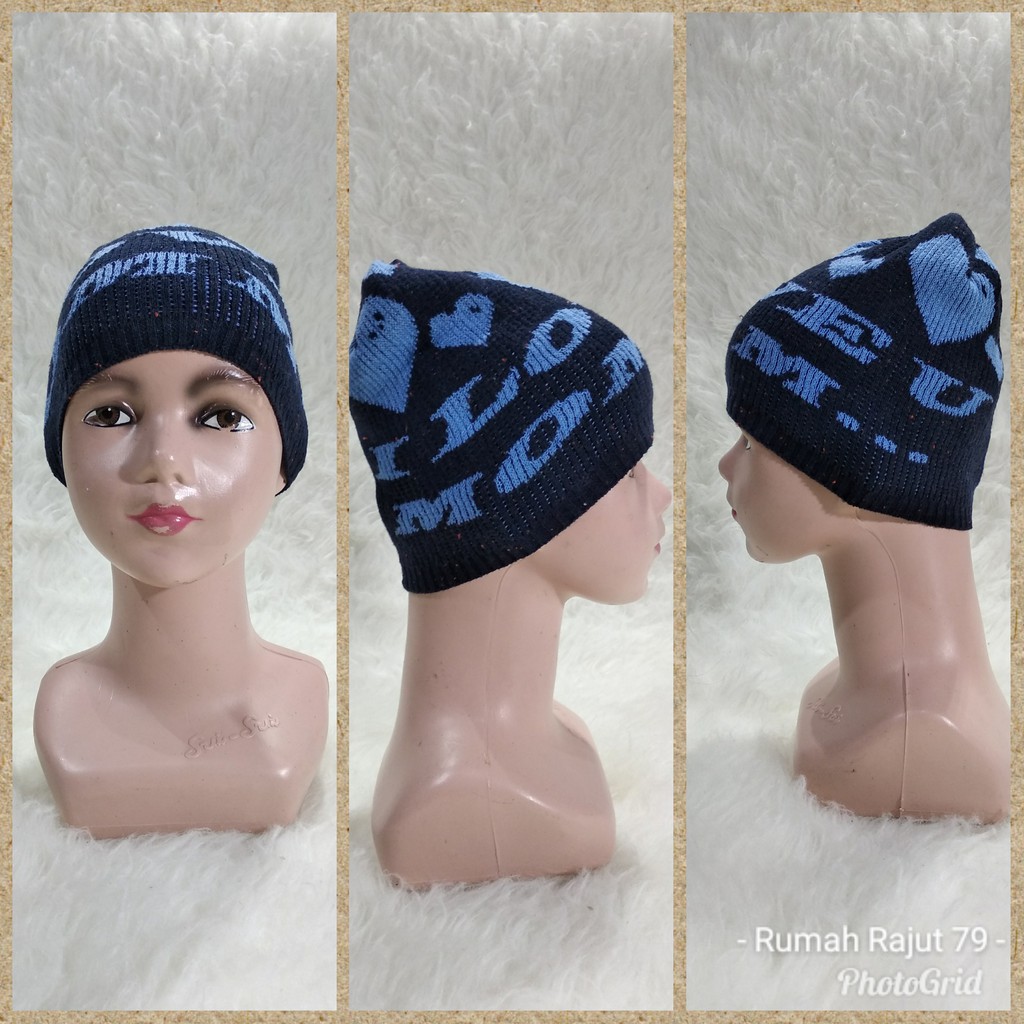 Topi kupluk rajut bayi anak K-01