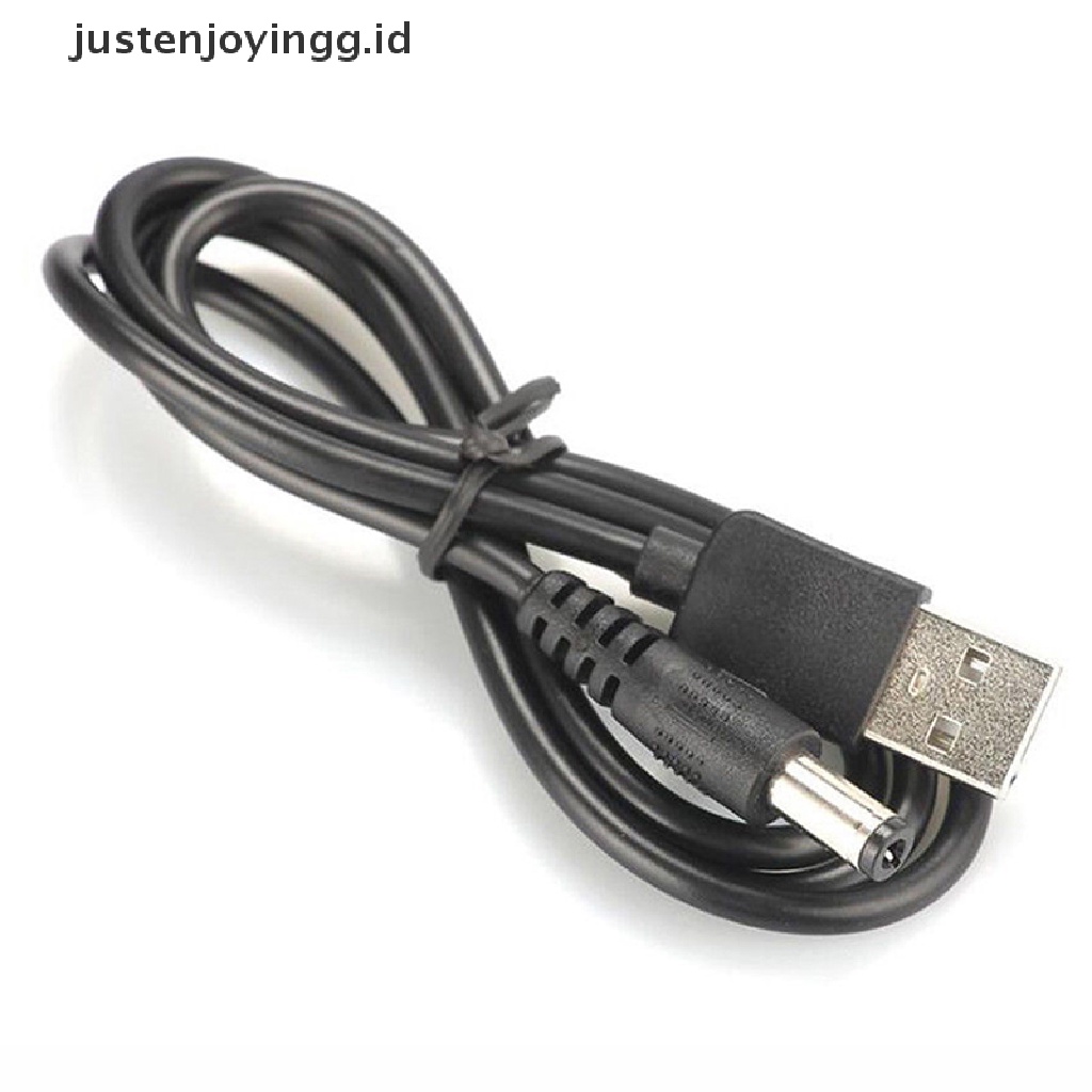 // justenjoyingg.id // USB Port to 2.5 3.5 4.0 5.5mm 5V DC Barrel Jack Power Cable Cord Connector Black ~