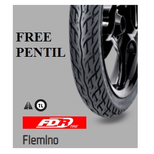 Ban Tubeless FDR 80/90-14 Flemino Free Pentil Ban Luar Matic Ring 14 Honda Yamaha Suzuki