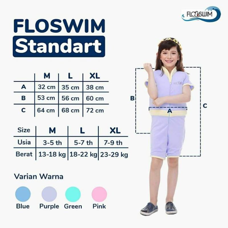 FLOSWIM CUDDLE ME BAJU RENANG  APUNG ANTI KELELEP PELAMPUNG CUDDLEME