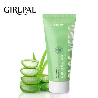 GIRLPAL Aloe Vera Gel 100g Soothing &amp; Moisture ( Wajah &amp; Body )