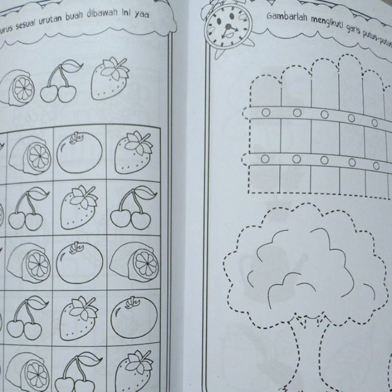 Buku Ayo Belajar Sambil Bermain 1 &amp; 2 untuk Paud/Tk