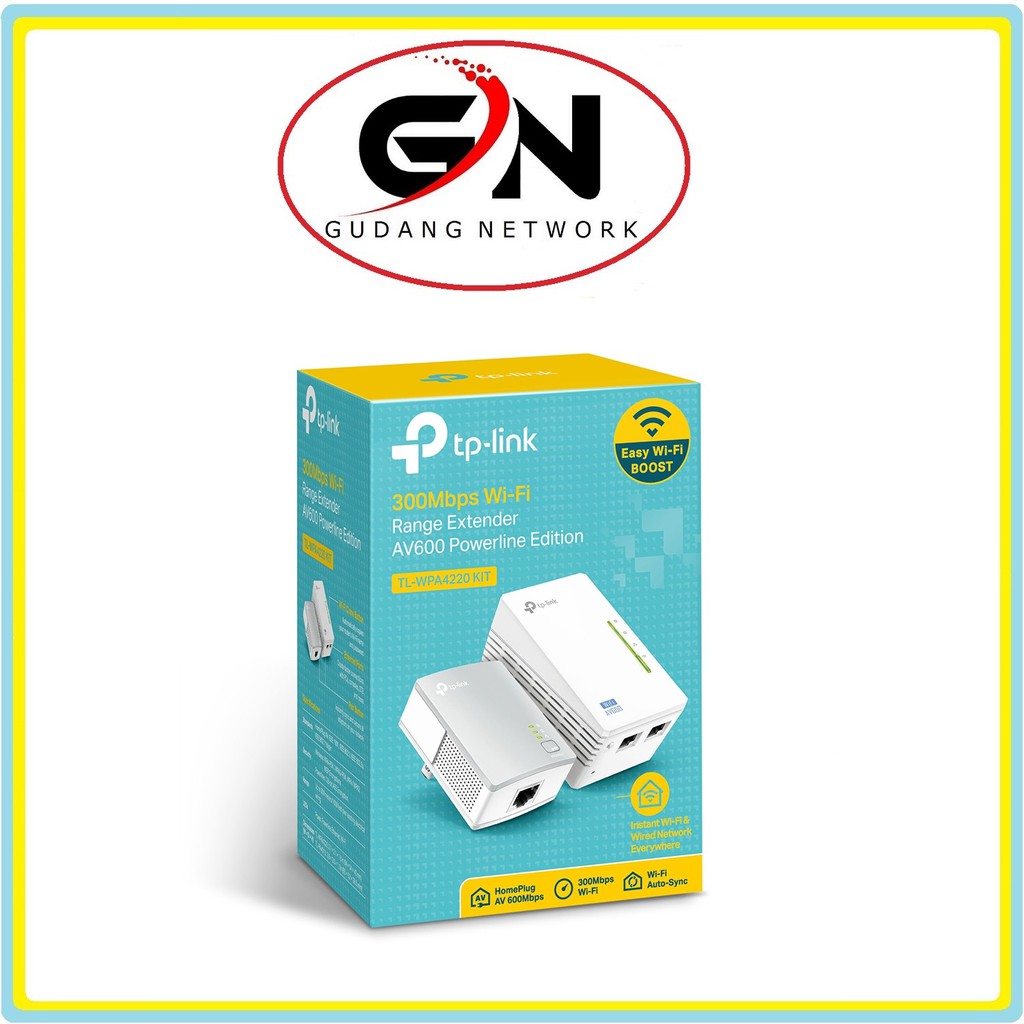 TP-Link TL-WPA4220 KIT AV600 Powerline Wi-FI KIT