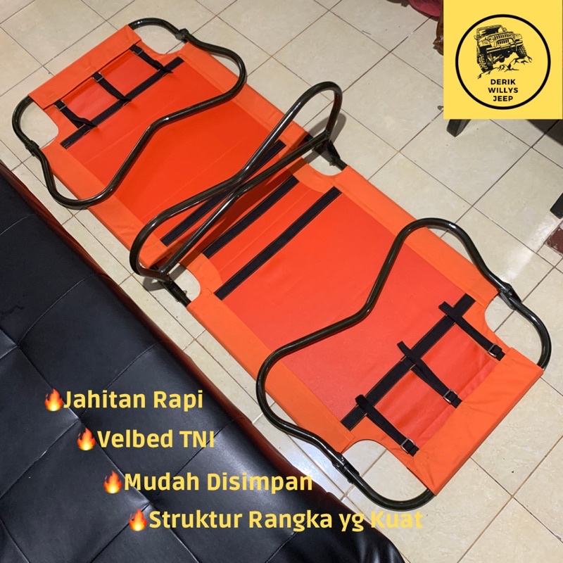 Velbed Besi Lipat 2 | Velbed Lipat TNI | Velbed Lipat Murah Berkualitas