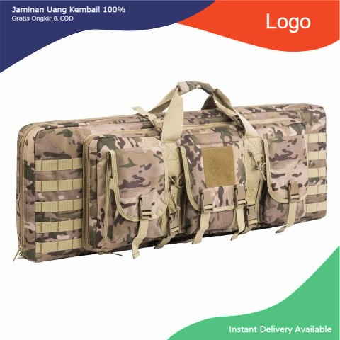tas senjata laras panjang 80cm 2kompartenen tas airsoftgan multifungsi