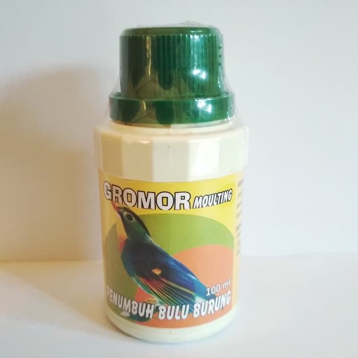 Gromor Moulting 100ml Obat Vitamin Penumbuh Bulu Burung Molting 100 ml