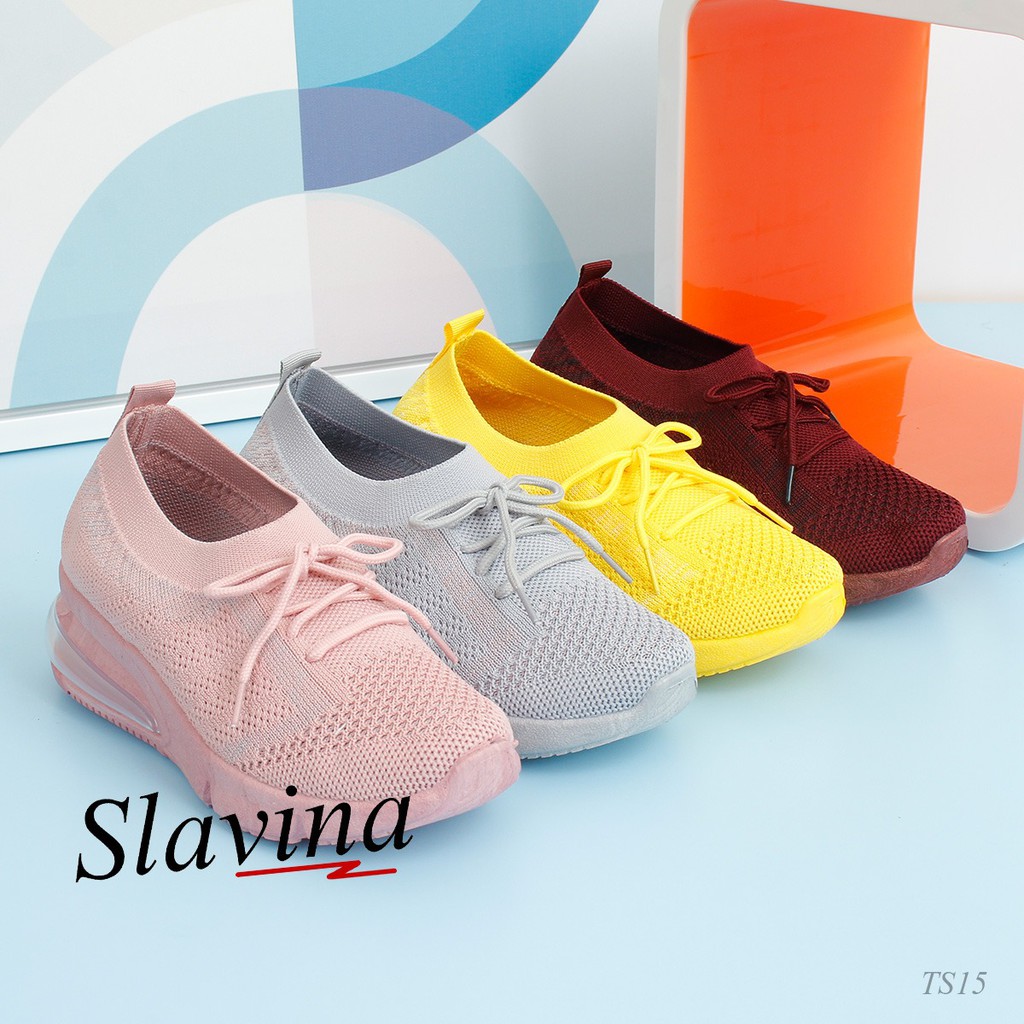 Sepatu import Slavina TS15 wedges branded wanita batam