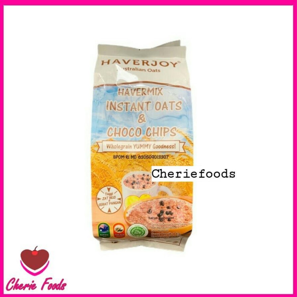 

Haverjoy Instant Oat and Choco Chips 1kg/Sereal Instant untuk sarapan/Oatmeal Sereal Makanan
