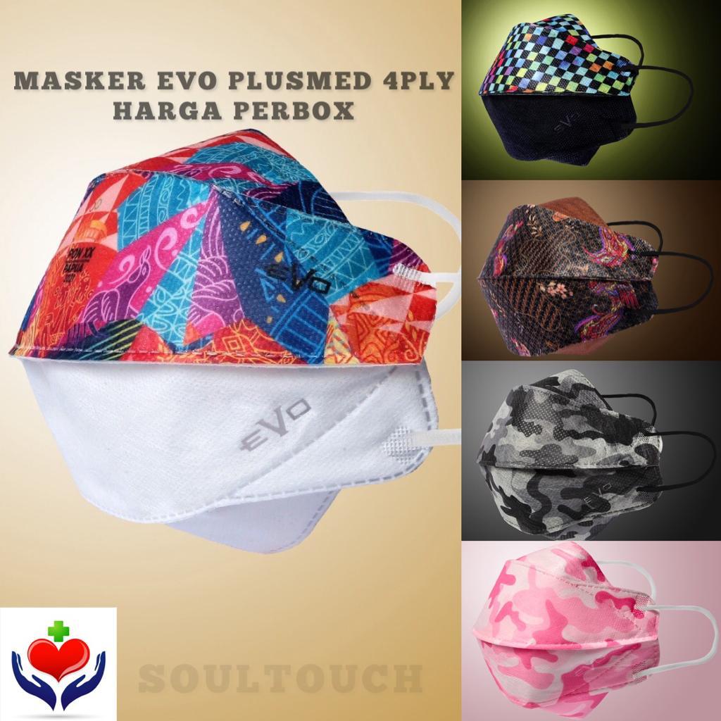 Masker Medis 4ply Evo Plusmed 4D PREMIUM Batik Army Camo