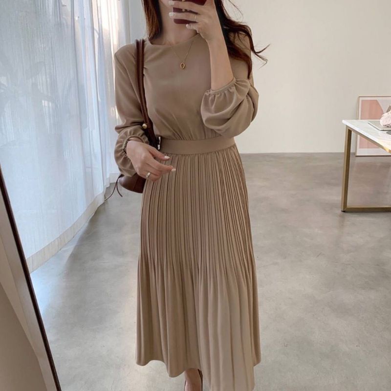 Dress import Korean dress Onset import Stelan import korea Stelan rok plisket Stelan premium (SET644