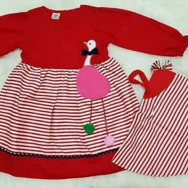 Baju Muslim Anak Bayi Perempuan Gamis Bayi Perempuan Set Jilbab Salur