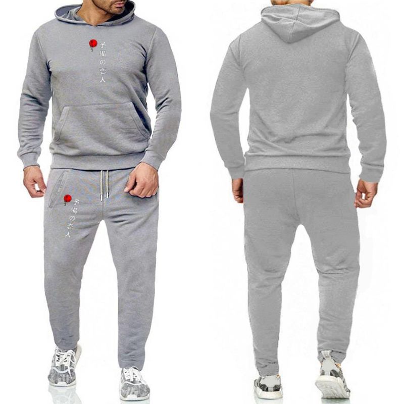 STELAN ( JEPANG ) STELAN PRIA DEWASA 1 SET SWEATER HODDIE + CELANA PANJANG JOGGER MODEL TERBARU