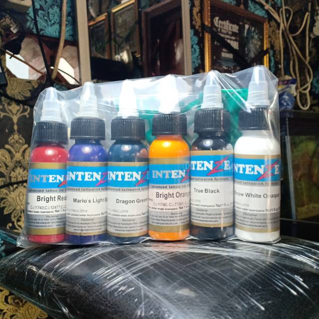 1 SET TINTA INTENZE/Tinta tato/tattoo ink/NOT ORIGINAL/tinta tattoo