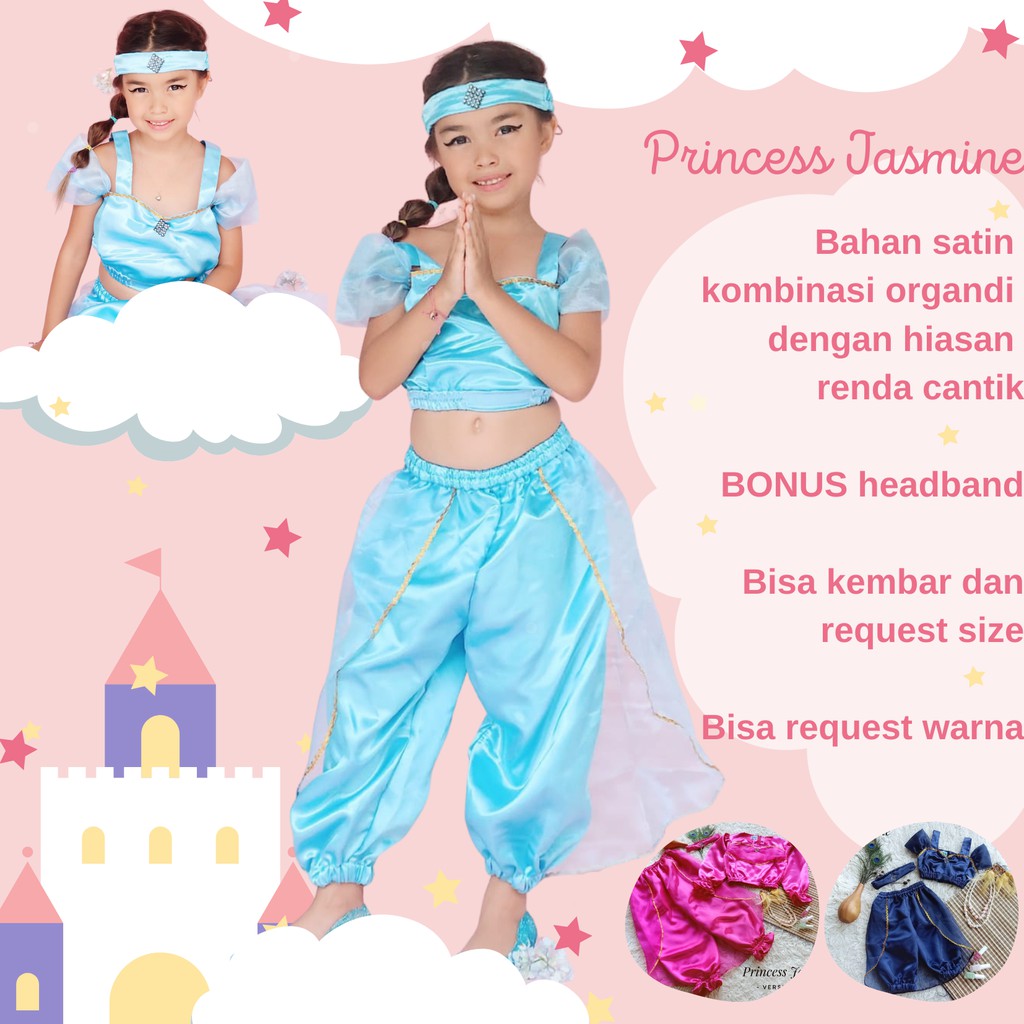 Jual KOSTUM PRINCESS JASMINE ALADDIN | Shopee Indonesia