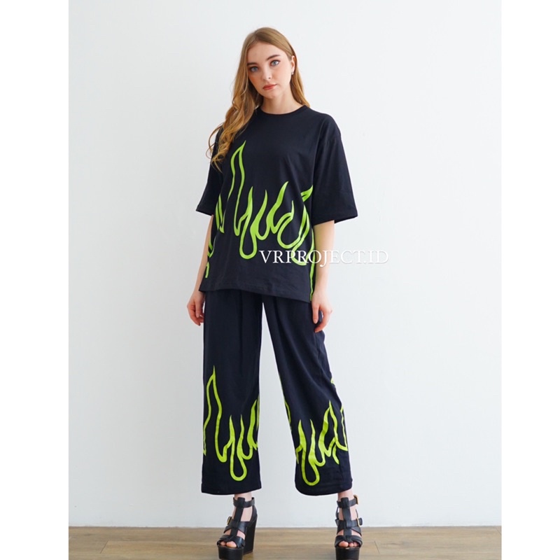 VRPROJECT.ID // Billie eilish fire flame set oversized-7