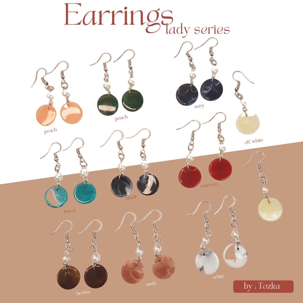 Earrings I anting hijab I lady series I Drop earrings