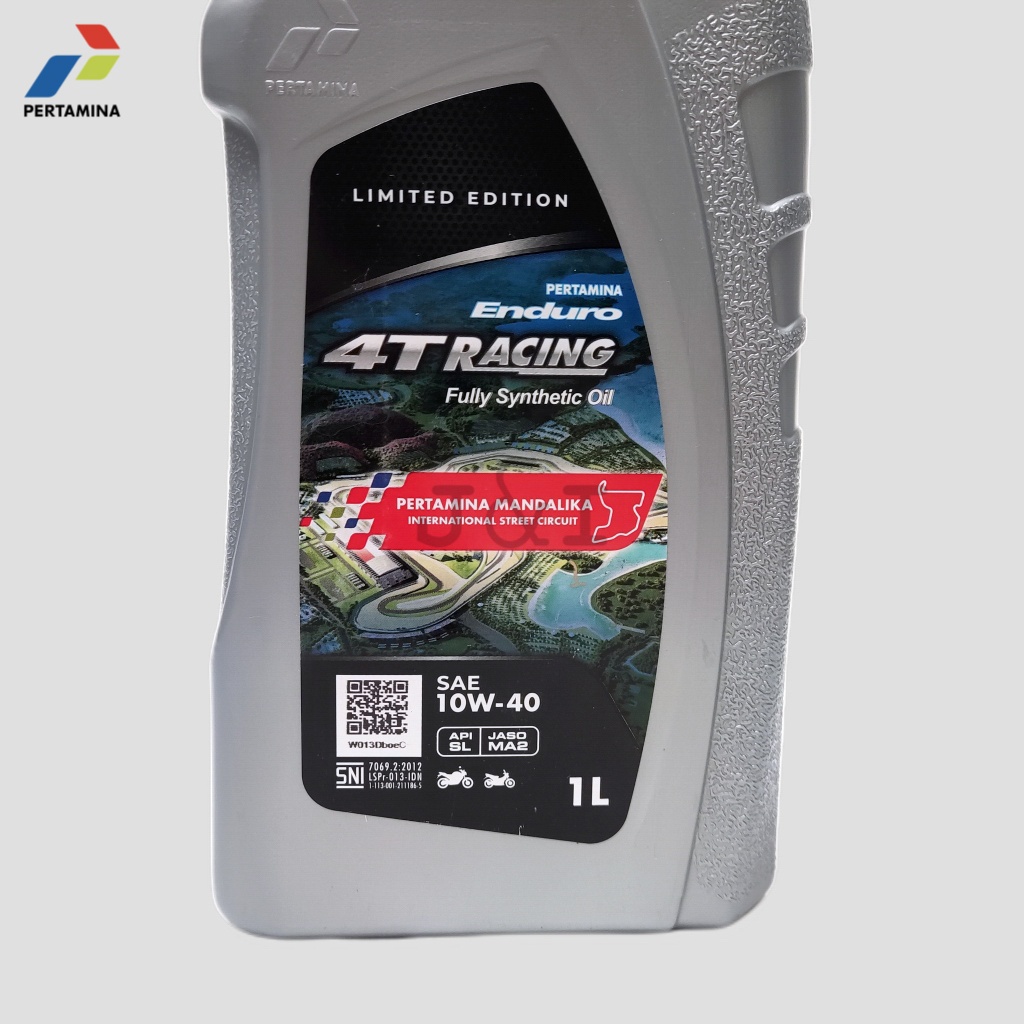 Oli Pertamina Enduro 4T Racing 10W-40 API SL JASO MA2 1 Liter