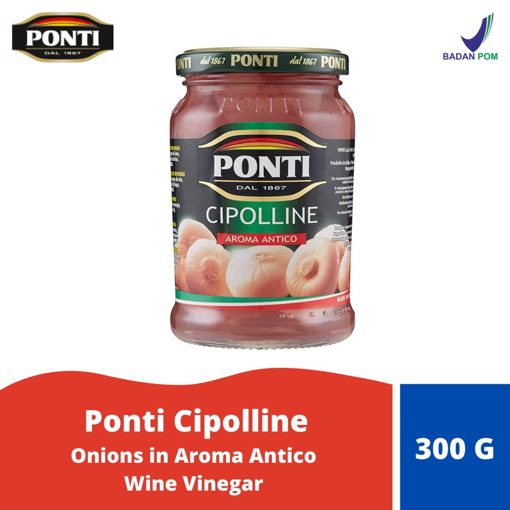 

Ponti Cipolline (Onions in Aroma Antico Wine Vinegar) - 300 gr