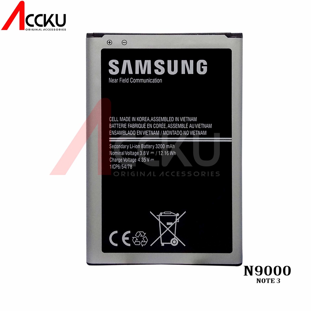 BATERAI SAMSUNG N9000 BATTERY SAMSUNG GALAXY NOTE 3 B800BC ORIGINAL