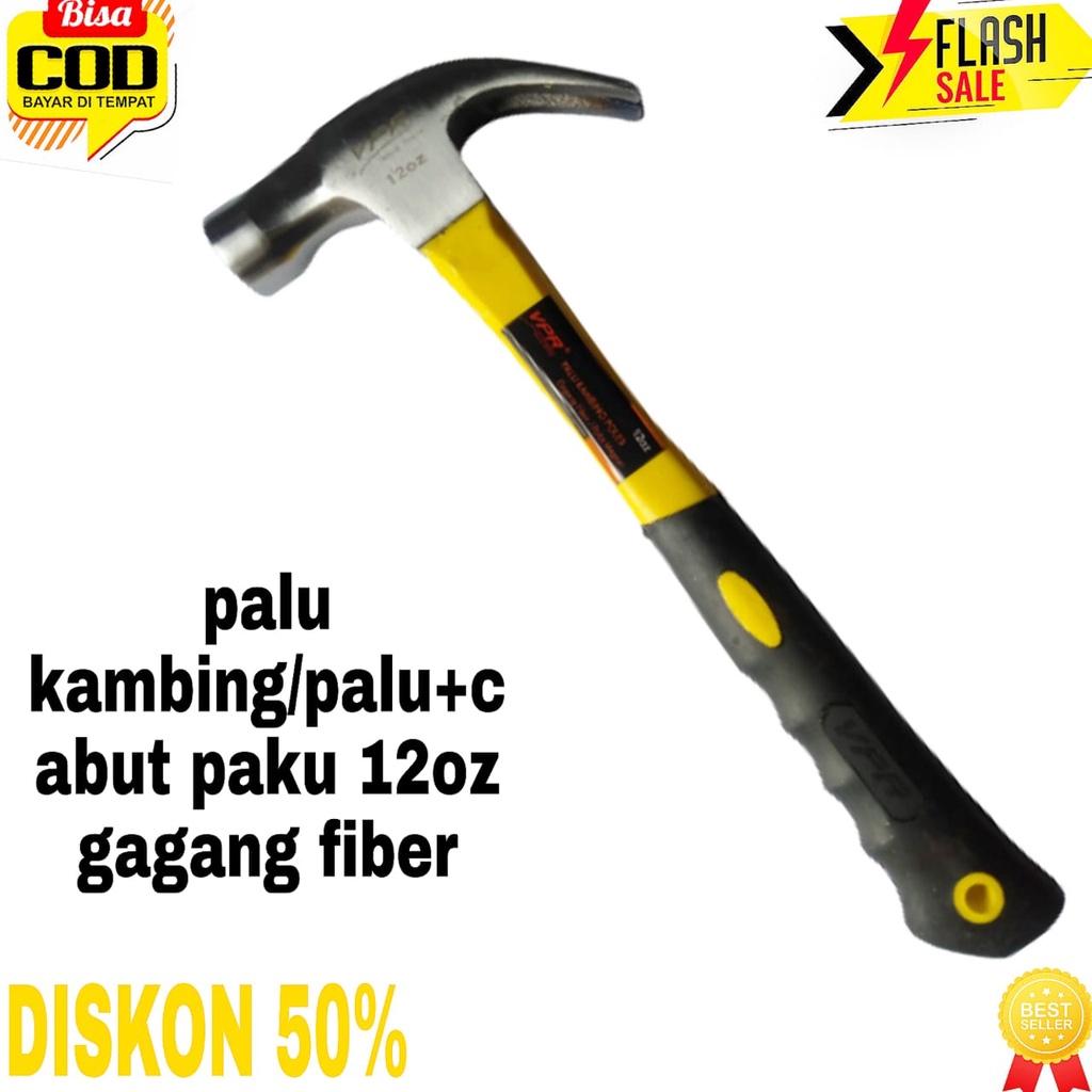 palu kambing 12oz gagang fiber palu kambing/palu+cabut paku 12 oz gagang fiber palu kambing 12oz mur