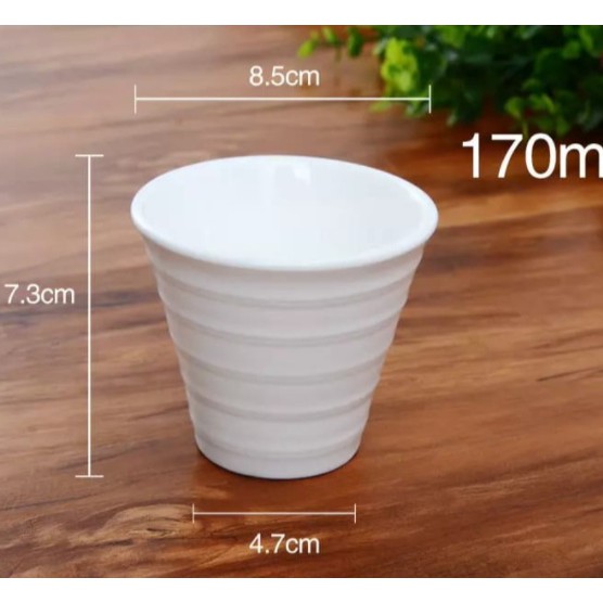 Cangkir Teh/Kopi Keramik Set Ukuran Diameter 6.5cm/10.3cm/12cm