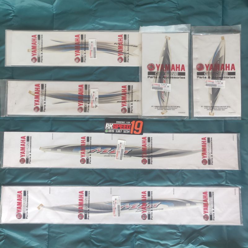 stiker striping yamaha mio cw sporty putih 2007 2008 asli original