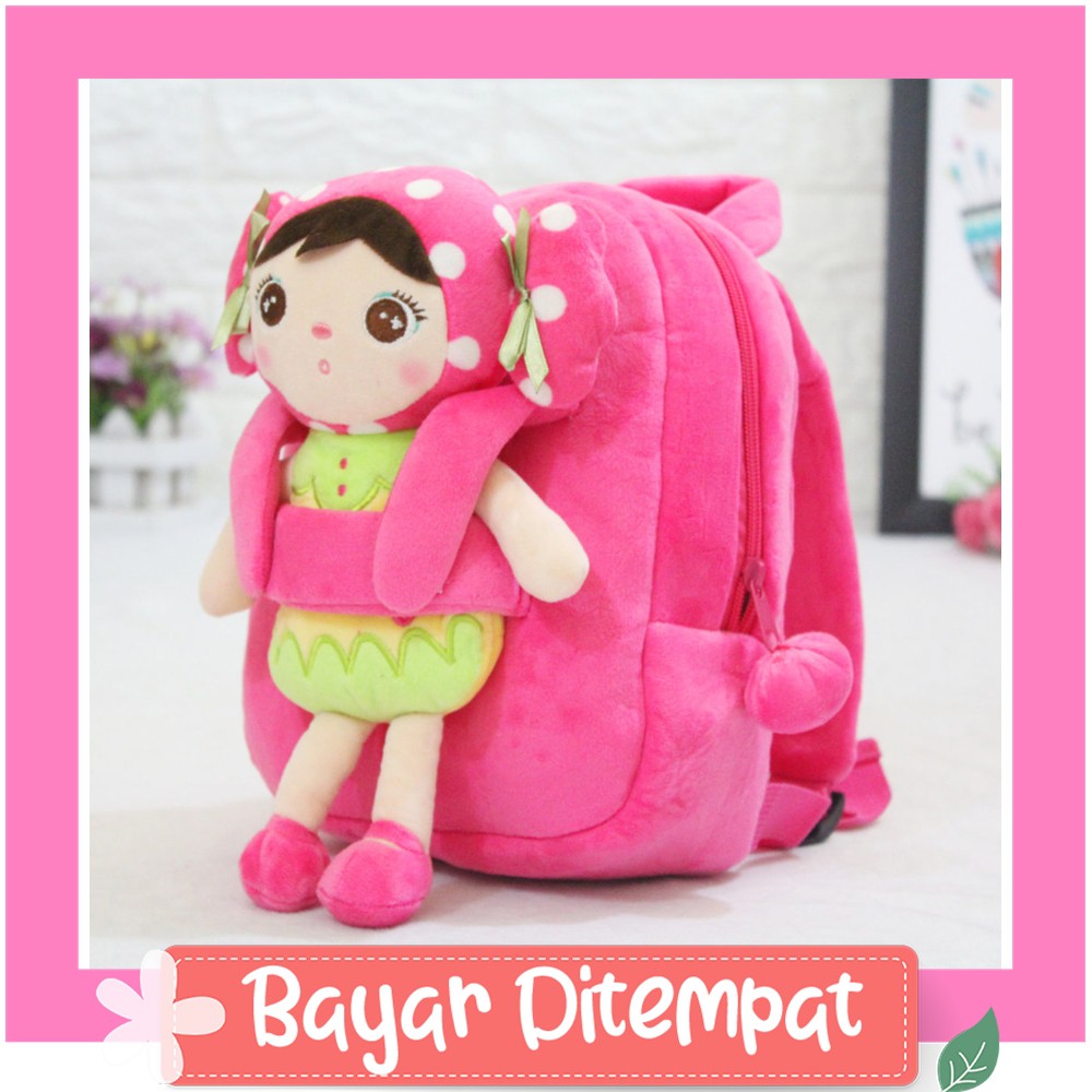 tri-13 Back Pack Double Decker_Tas Sekolah Anak Perempuan_Lol_Unicorn