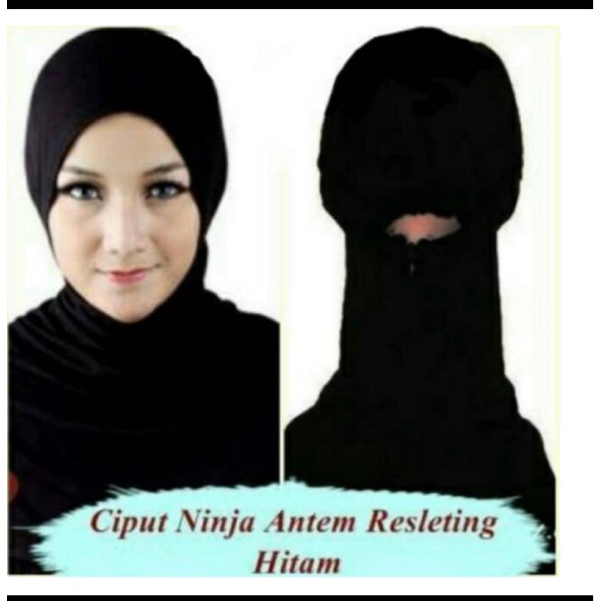 Ciput ninja seleting,antem zipper ninja