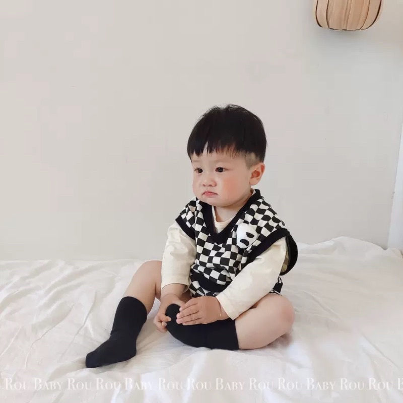 Panda vest set bayi