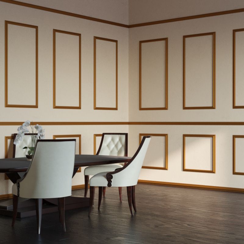 Jual Lis Kayu Wall Moulding Molding Wainscoting Lis Dinding Profil Kayu