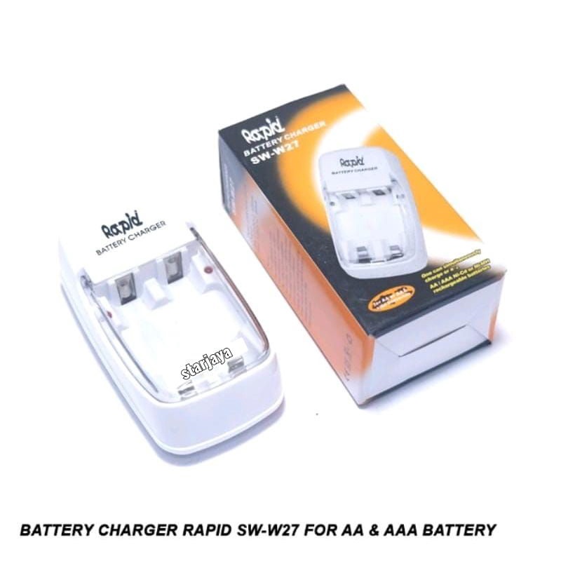 CHARGER BATTERY MERK RAPID SW-W27 FOR AA &amp; AAA BATTERY