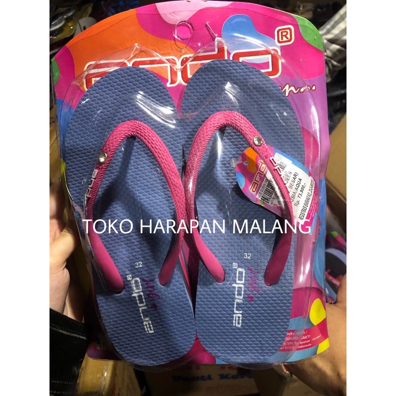 ando nice queen sandal jepit wedges anak perempuan tanggung [TOKO HARAPAN MALANG]